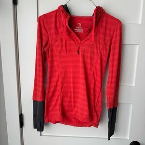 MPG Red and Gray Performance Hoodie